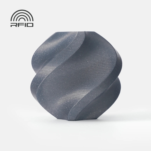 Филамент Bambu Lab PLA Sparkle 1кг, RFID (с катушкой) Slate Gray Sparkle (13102)