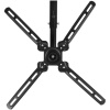 Кронштейн для телевизора потолочный Cactus 23"-55", поворот и наклон, до 45кг, черный,  CS-CP07