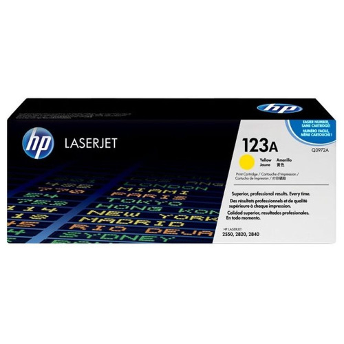 Картридж HP Q3972A (123A) желтый