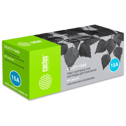 Картридж Cactus C7115A (CS-C7115AS) 15A для HP