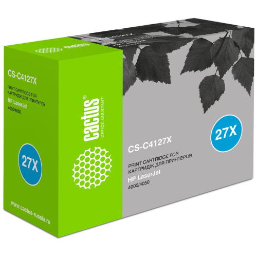 Картридж Cactus C4127X (CS-C4127X) 27X увеличенной емкости для HP