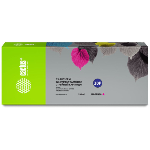 Картридж Cactus SJIC30P(M) (CS-SJIC30PM) пурпурный для Epson