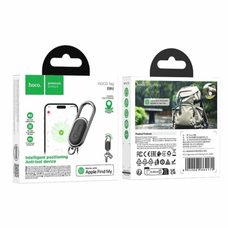 Трекер (смарт-метка) Hoco Smart Tag E91J (с карабином)