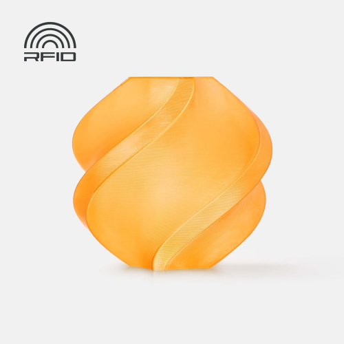 Филамент Bambu Lab PETG Translucent 1кг, RFID (с катушкой) Orange (32300)