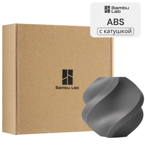 Филамент Bambu Lab ABS 1кг, RFID (с катушкой) Silver (40102)