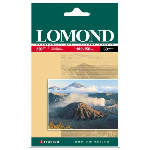 Фотобумага Lomond A6 глянцевая, односторонняя, 230 г/м2, 50 листов 0102035
