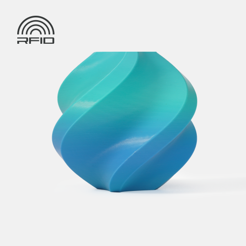 Филамент Bambu Lab PLA Basic Gradient 1кг, RFID (с катушкой) Ocean to Meadow 10902
