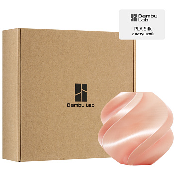 Филамент Bambu Lab PLA Silk 1кг, RFID (с катушкой) Pink (13202)
