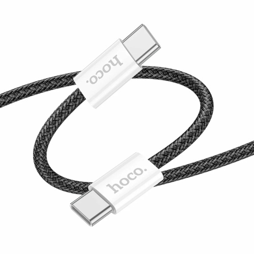 Кабель Hoco X104 Type-C - Type-C, 3A 2м, 60W черный