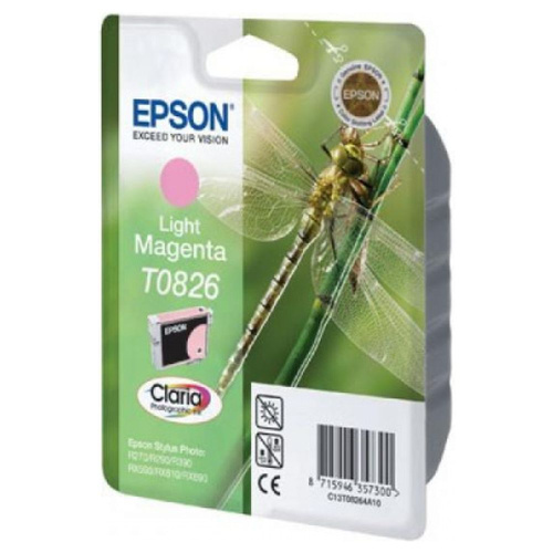 Картридж Epson T08264A (T0826, C13T08264A10) светло-пурпурный