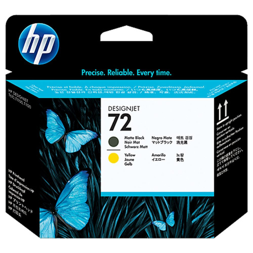 Печатающая головка HP C9384A (72) 2 шт матовый черный + желтый