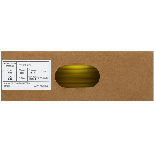 Филамент Creality Hyper PETG 1кг, 1.75мм Yellow