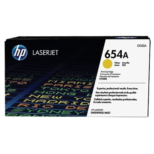 Картридж HP CF332A (654A) желтый