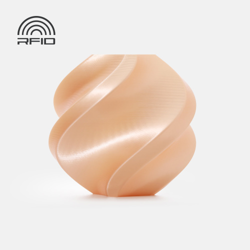 Филамент Bambu Lab PLA Silk+ 1кг, RFID (с катушкой) Champagne (13404)