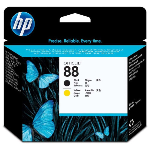 Печатающая головка HP C9381A (88) 2 шт черный и желтый