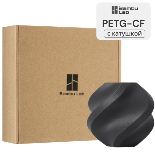Филамент Bambu Lab PETG-CF 1кг, RFID (с катушкой) Titan Gray (31101)