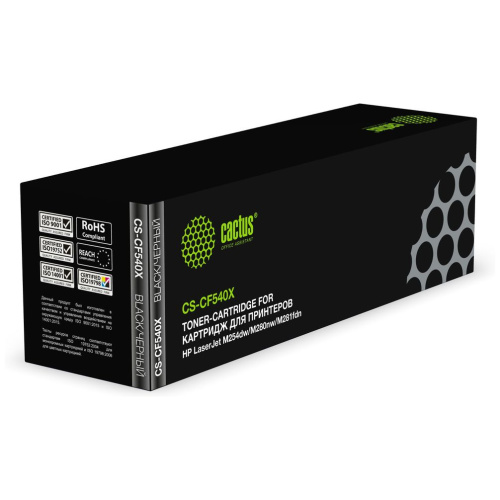 Картридж Cactus CF540X (CS-CF540X) 203X черный для HP