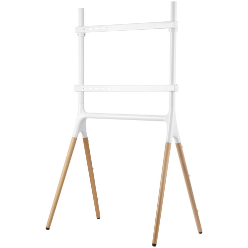 Подставка для телевизора напольная Cactus 49"-70", до 40кг, белая/береза, CS-ST1247WTBCH