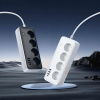 Удлинитель Hoco AC21 сетевой фильтр, 4 розетки+3xUSB-A+USB-C, 1.5 м белый
