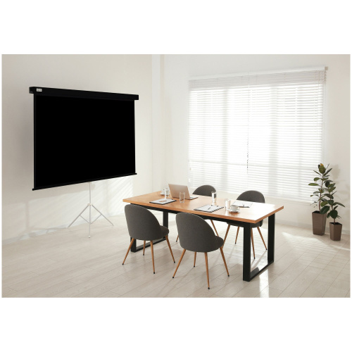 Экран Cactus 244x183см Wallscreen, 120", 4:3 настенно-потолочный, рулонный, черный CS-PSW-183X244-BK