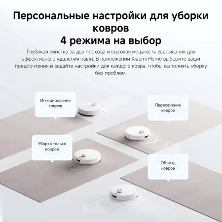 Робот-пылесос Xiaomi Robot Vacuum S40 (OV81) BHR084AEU Global, белый
