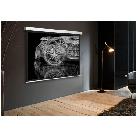 Экран Cactus 213x213см Wallscreen, 119", 1:1 настенно-потолочный, рулонный, белый, CS-PSW-213x213