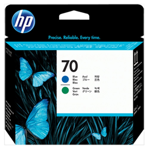 Печатающая головка HP C9408A (70) 2 шт голубой + green