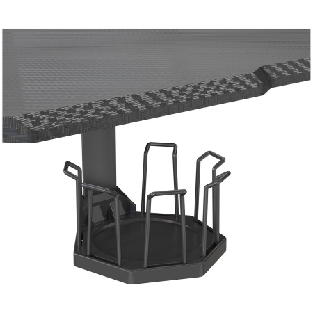 Стол компьютерный Cactus 140x60x72-120см, электрорегулировка по высоте (CS-EDL-GBK)