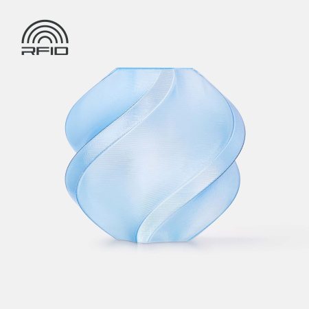 Филамент Bambu Lab PETG Translucent 1кг, RFID (с катушкой) Light Blue (32600)