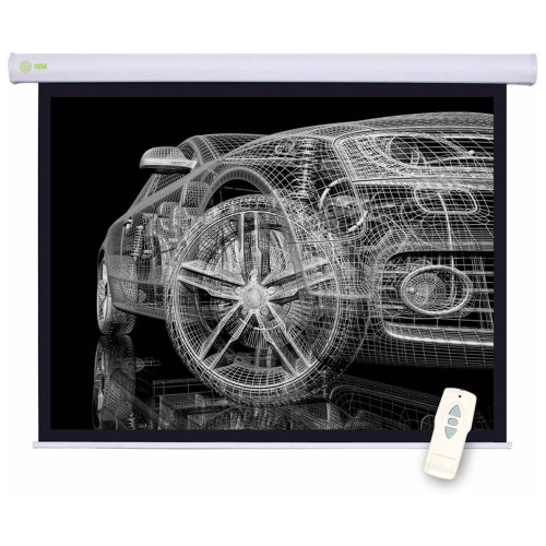 Экран Cactus 150x150см Motoscreen, 84", 1:1 настенно-потолочный, рулонный, эл.привод, CS-PSM-150x150