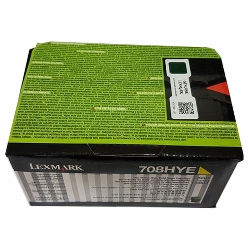 Картридж Lexmark 70C8HYE желтый