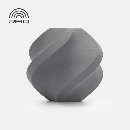 Филамент Bambu Lab PLA Matte 1кг, RFID (без катушки) Matte Nardo Gray (11104)