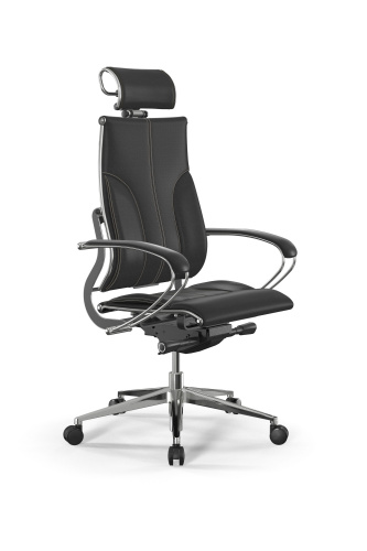 Кресло компьютерное МЕТТА Y 2DM B2-10K - Infinity, черный (бежевая строчка), z509231961