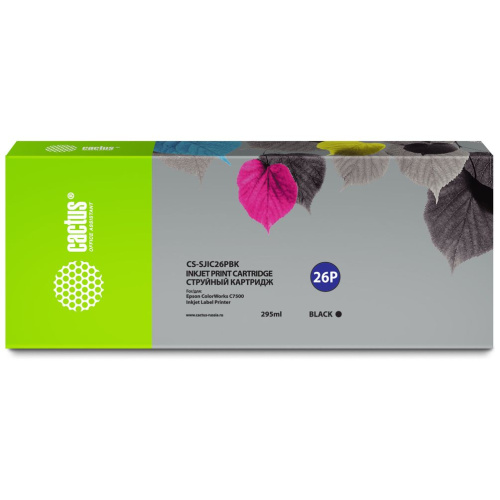 Картридж Cactus SJIC26P(K) (CS-SJIC26PBK) черный для Epson