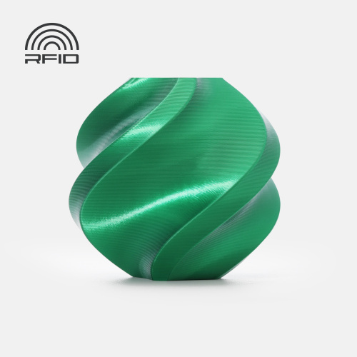 Филамент Bambu Lab PLA Silk+ 1кг, RFID (с катушкой) Candy Green (13506)