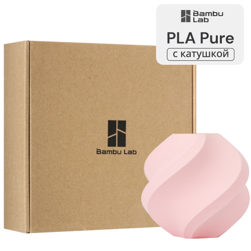 Филамент Bambu Lab PLA Pure 1кг, RFID (с катушкой) Milky Pink (17200)