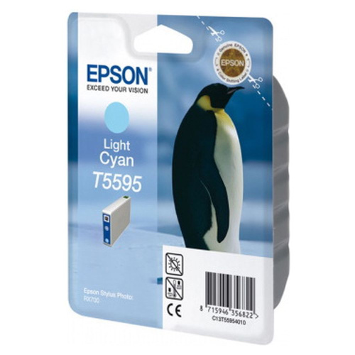 Картридж Epson T559540 (T5595 C13T55954010) светло-голубой