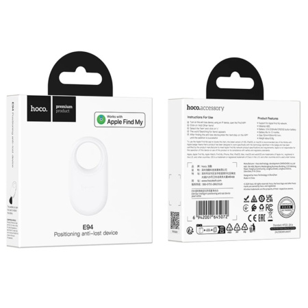 Трекер (смарт-метка) Hoco Smart Tag E94 белый