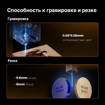 Лазерный гравер Creality Falcon A1 (10 Вт)