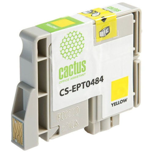 Картридж Cactus T0484 (CS-EPT0484) желтый для Epson