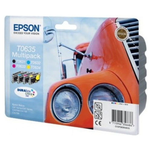 Набор картриджей Epson C13T06354A10 (T0635) Multi Pack, 4 шт/уп