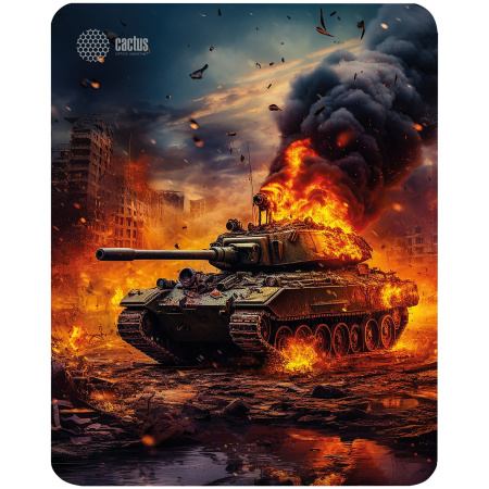Коврик для мыши Cactus Burning tank 300x250x3мм (CS-MP-D04M)