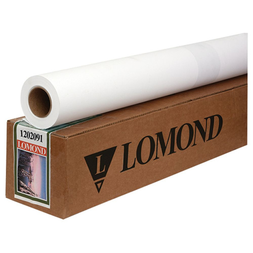 Бумага Lomond A1, 24" широкоформатная с покрытием, 610мм-30м, 180 г/м2, матовая 50,8мм (2") 1202091