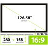 Экран на раме Cactus 280x158см FrameExpert, 126", 16:9 настенный, натяжной, CS-PSFRE-280X158