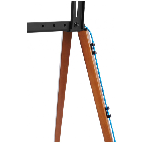 Подставка для телевизора напольная Cactus 43"-65", до 40кг, черная/орех, CS-ST3644BKWN