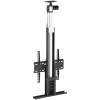 Кронштейн для телевизора напольный Cactus 32"-55" до 45кг черный (моторизованный лифт) CS-STM-7844