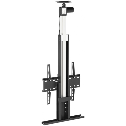 Кронштейн для телевизора напольный Cactus 32"-55" до 45кг черный (моторизованный лифт) CS-STM-7844