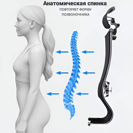 Кресло компьютерное МЕТТА SU-B-8/подл.130/осн.009, черный zDA.12.1.2A2