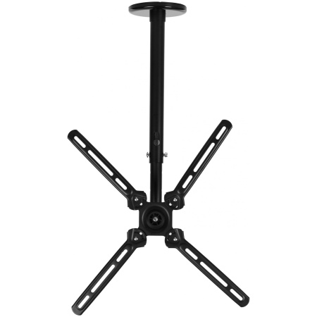 Кронштейн для телевизора потолочный Cactus 23"-55", поворот и наклон, до 45кг, черный,  CS-CP07