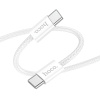 Кабель Hoco X104 Type-C - Type-C, 3A 1м, 60W белый